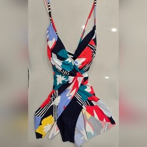 Anne Cole Multicolor Floral One Piece Swimsuit